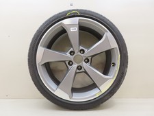 2017-2024 Audi S4 A4 Factory Rim Oem 19x8.5j With Tire Hankook 24535zr19 2017-2024 Audi S4 A4 Factory Rim Oem 19x8.5j With Tire Hankook 24535zr19