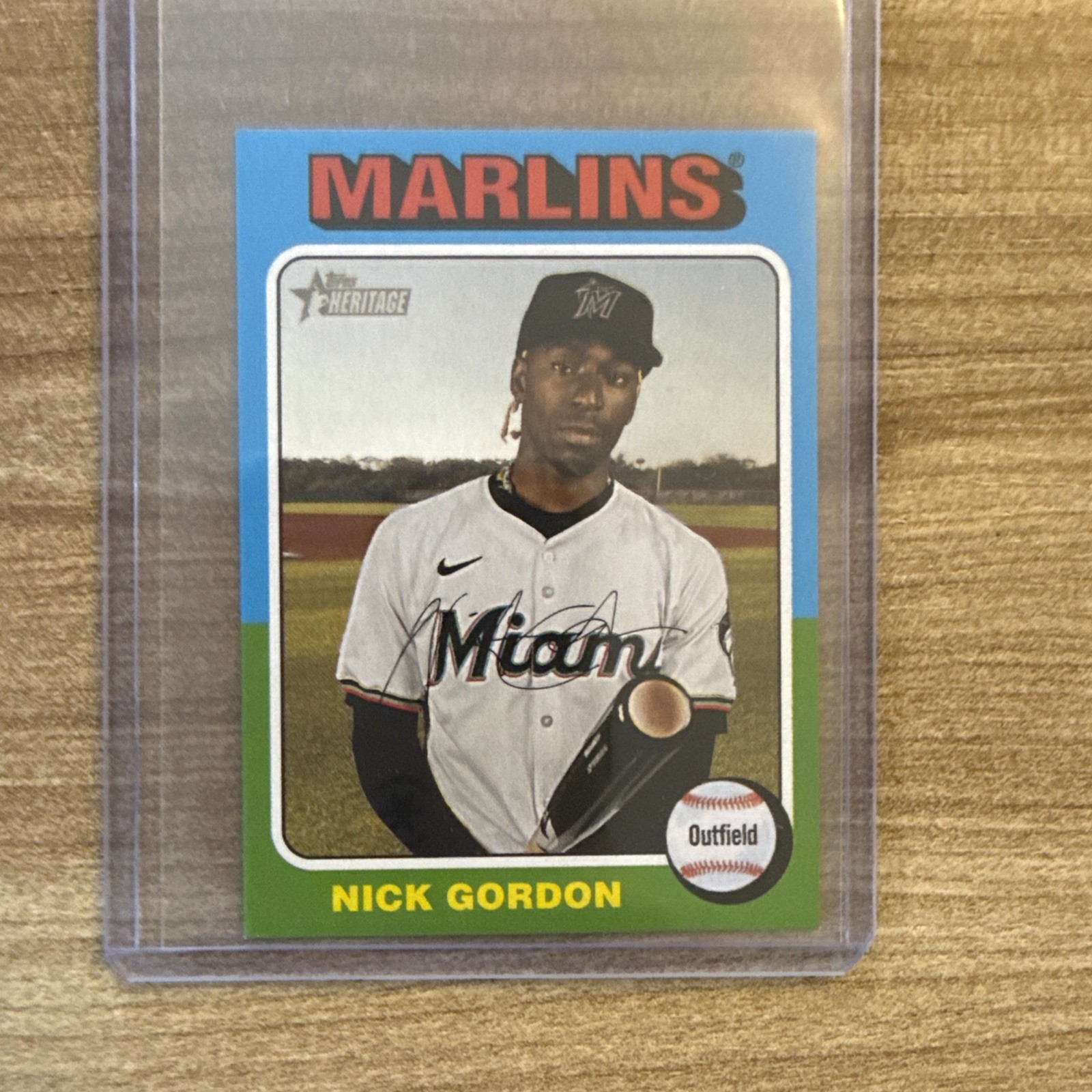 Nick Gordon 2024 Topps Heritage High Number Mini - Miami Marlins 559
