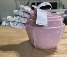 Cherish The Season Pink Nutcracker Measuring Cups Shabby Chic Gingerbread