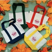 Trader Joe  s Mini Canvas Tote Bag 2025 Limited Edition - Multiple Colors