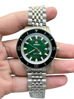 Rado Captain Cook Automatic Stainless Steel Men s Watch Green Dial Swiss Classic