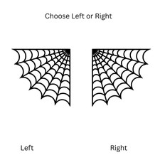 Window Wall Display Halloween Spider Web Corner Silhouette Vinyl Sticker