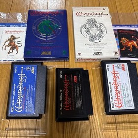 Rare retro game! Wizardry 1, 2, 3 Famicom version 3-book set, except for 1,