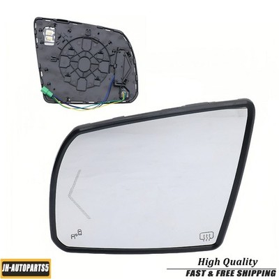 Driver Side Heated BSM Enabled Mirror Glass for TOYOTA TUNDRA 2014 - 2017