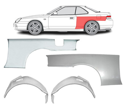 Für Honda Prelude V 1997- 2000 Radlauf Reparaturblech + INNERE Satz/ L+R