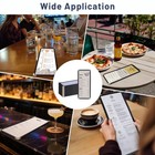 WeChef 60 Pcs Restaurant Menu Covers 4.25 x 11" Single Page 2 View for Wine List — photo 6