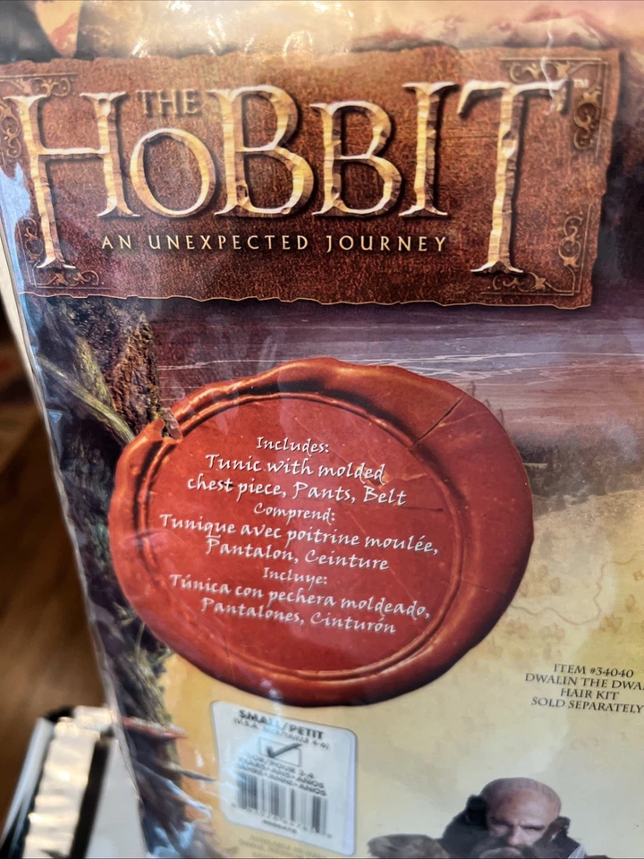 Disfraz de El Hobbit Un Viaje Inesperado DWALIN EL ENANO (S) #886478 - NUEVO Foto 2 de 4