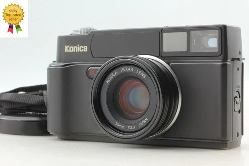 [ MINT w/ Strap ] Konica Hexar AF 35mm Rangefinder Film Camera Black From JAPAN