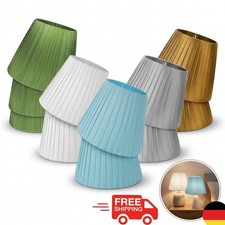 1x 2x Lampenschirm Stoff Vintage Coolie E27 Ersatz Schirm Hängelampe Tischlampe