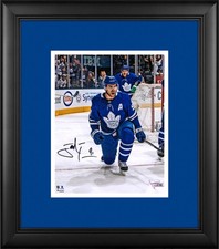 John Tavares Toronto Maple Leafs FRMD Signed 8x10 Goal Celebration Photograph