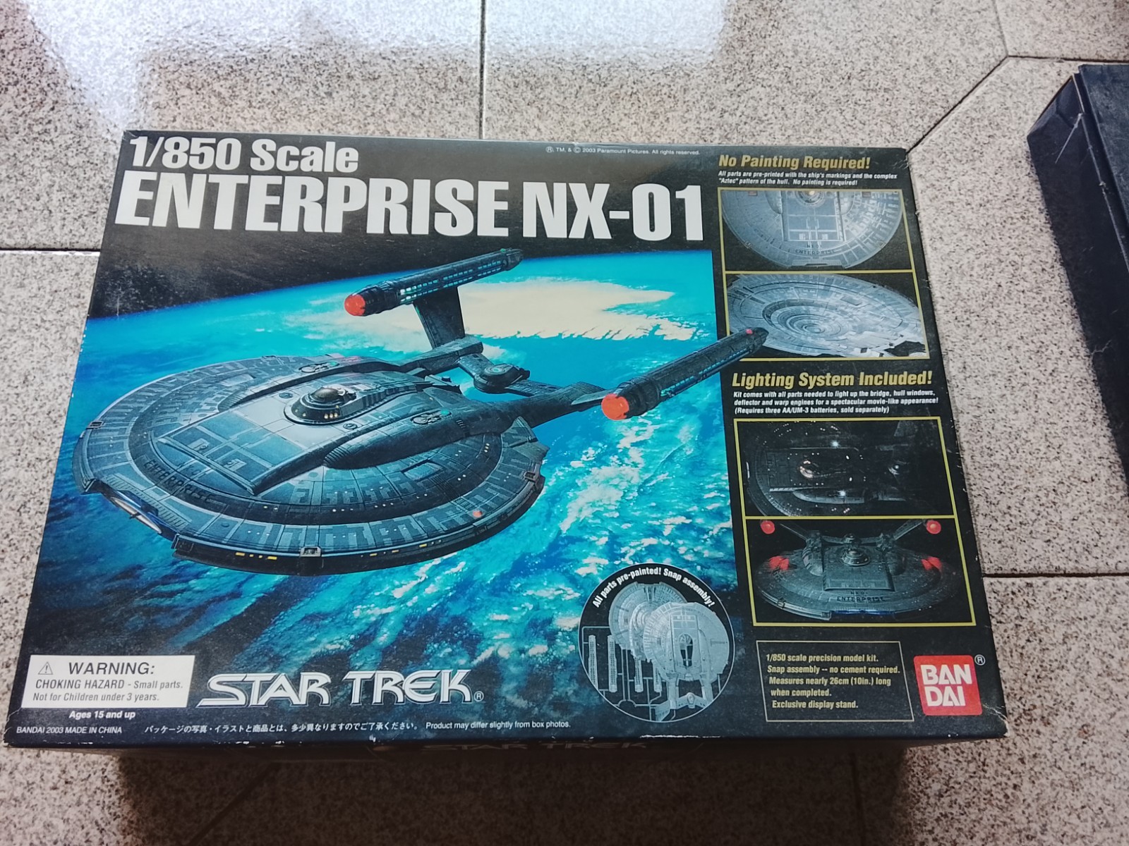Bandai Star Trek Enterprise NX-01 kit modellino scala 1/850