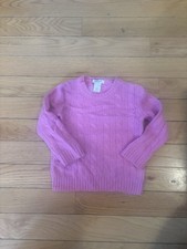 J Crew Crewcuts Collection Girls 100 Cashmere Sweater Size 3 Pink EUC