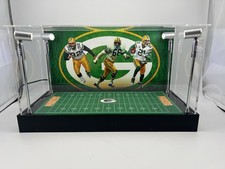 Reggie White, Nitschke, Woodson 2 Card PSA Display Case W/ LED Lights - Packers