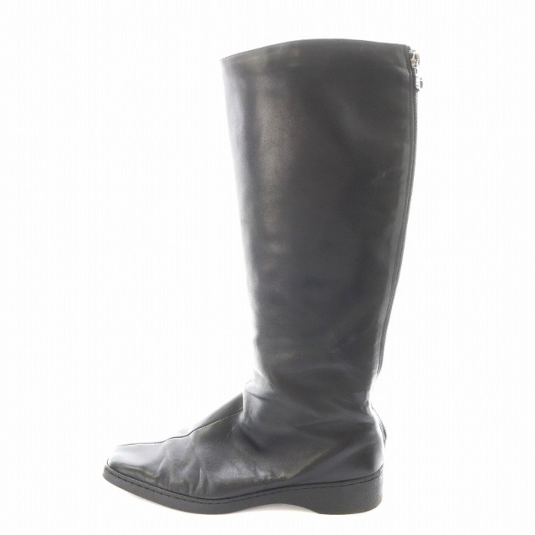 SAOLA SCARPE lunghe Salvatore Ferragamo Gancini suola zeppa punta quadrata pelle 24 5 cm usate