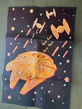 Star Wars Christmas Millennium Falcon Gingerbread Kitchen Floor Mat Rug 23”x34”