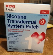 Nicotine Transdermal System Patch Step 1 21 mg 14 Patches 2 Week Kit Exp 10/26