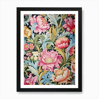William Morris Tapete 11 Art Pri gerahmtes Wandbild Poster Leinwanddruck Bild