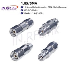 Precision 1.85mm To SMA Male Female 18G MicroWave Adapter MMwave Test Connector