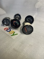 Lot Of 5 Vdo Vwporsche Dash Gauges Tested Ampoil Presuer Barbatteryvoltgas
