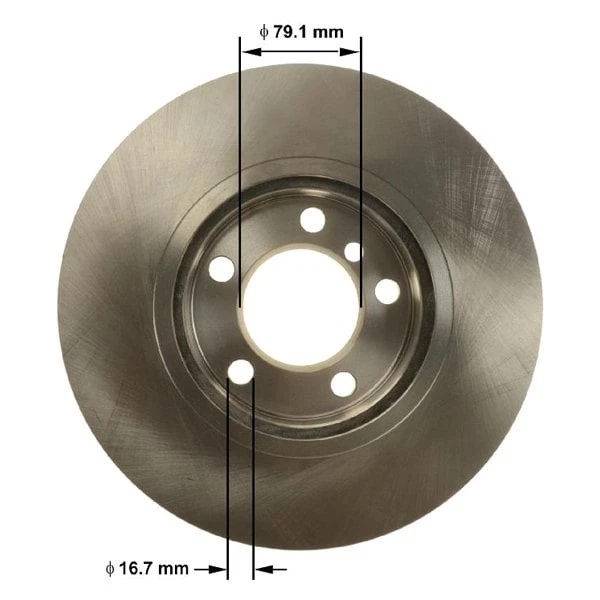 For Mini Cooper 2013 Bendix PRT6162 Global Premium Vented Front Brake Rotor Foto 2 de 4