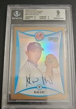 2008 Bowman Chrome - Prospects Kai Liu #BCP167 Gold Refractor /50 (RC)
