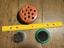 3 different vintage Floral flower Frogs collectible or use