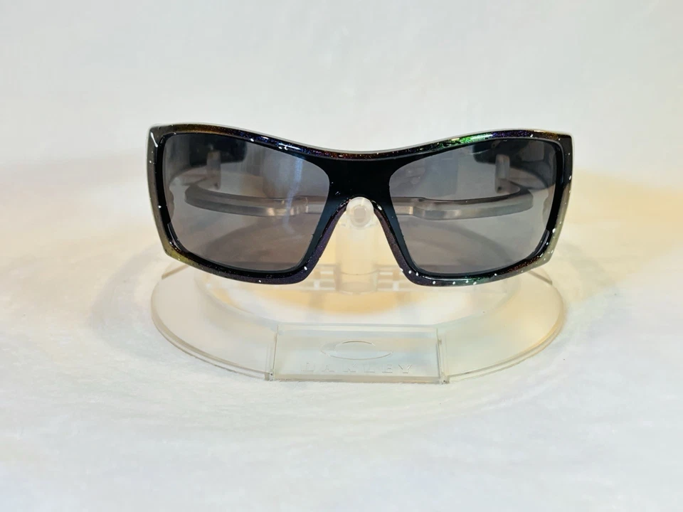 Custom Oakley Batwolf Galaxy ColorShift Sunglasses with Black Mirror Lenses - Image 2 of 4