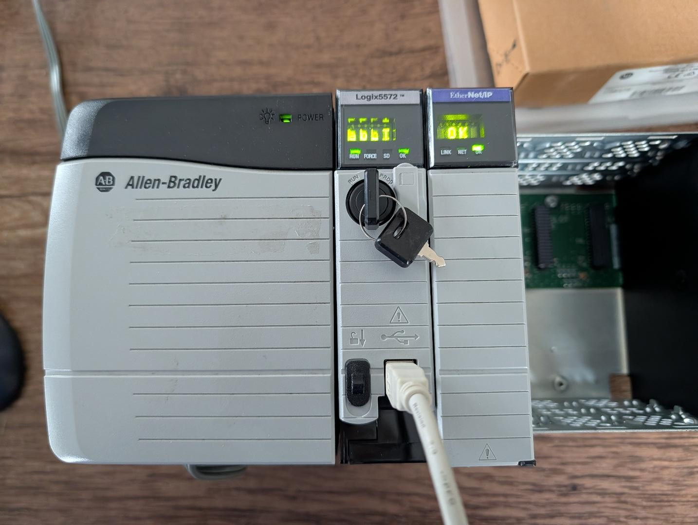 ALLEN BRADLEY CONTROLLOGIX 1756-PA72, 1756-ENBT, 1756-L72 COMPLETE SYSTEM