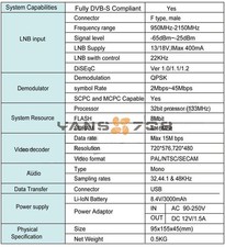 ONE Satlink WS-6908 3.5" DVB-S FTA Digital Satellite Meter Satellite Finder New