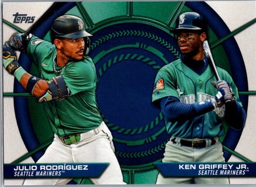 Ken Griffey Jr. / Julio Rodriguez #DD-19 2025 Topps Dynamic Duo card