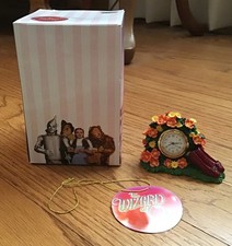 Wizard of Oz Westland Giftware Ruby Slippers with Poppies Item No 1874 Clock HTF