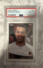 2009-10 Topps - Stephen Curry #321 (RC) Rookie Card #321 PSA 8 Warriors. rookie card picture