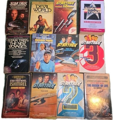Star Trek Vintage Paket 12 Bücher guter Zustand altersbedingte Gebrauchsspuren
