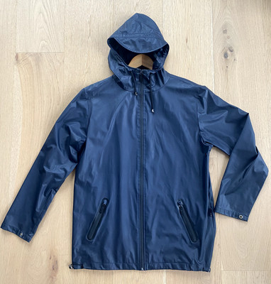 RAINS of Denmark Rain Coat Jacket  Navy Small Unisex Storm Breaker