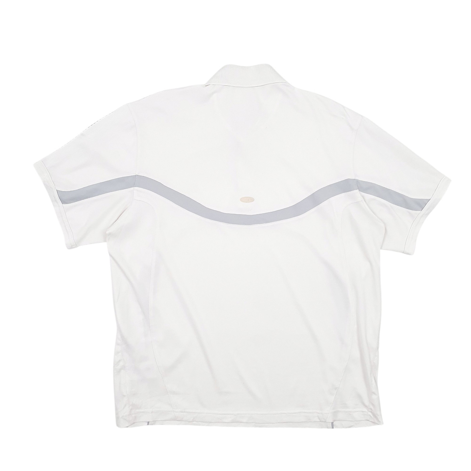 ADIDAS White T Shirt Tee Short Sleeve Polyester Mens L image 3