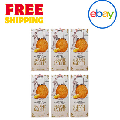 La Grande Galette French Butter Cookies 1.3 lb 6 Pack Bulk Imported French Biscu