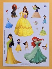 Disney, Princess Sticker Single Sheet