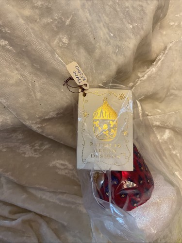 1999 Patricia Breen "Three Wishes" Red 2-Piece Handmade Ornament #9843 NOS - Picture 4 of 7