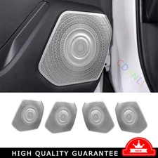 Inner Door Speaker Frame Cover Trim For Toyota Highlander 20-22 Silver Titanium