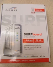 ARRIS SURFboard SBG6190 32x8 Cable Modem Channels Docsis 3.0