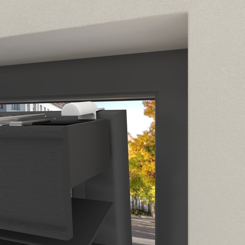 Persianas sin taladrar efecto madera 75x175 Cocoon Home - lamas 50 mm - negro - Imagen 5 de 6