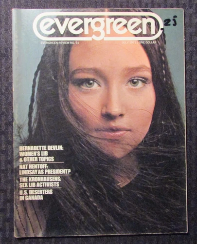 1971 EVERGREEN REVIEW Magazine #91 VG/FN 5.0 Bernadette Devlin