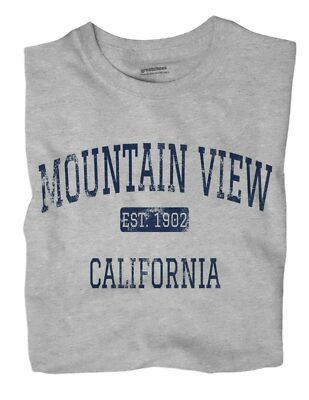 Mountain View California CA T-Shirt Santa Clara County EST