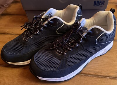 Drew Shoes Aaron 40893 Men's Athletic Shoe Size 11.5 W (US). Navy Combo NIB