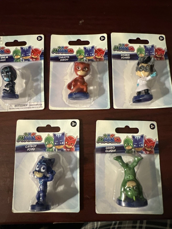 PJ Masks Topper2" Micro Figuras Lote De 40 Owlette Gekko Catboy Romeo Noche Ninja Foto 4 de 4