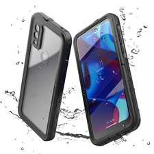 For Motorola Moto G Pure Shockproof Waterproof Heavy Duty Transparent Phone Case