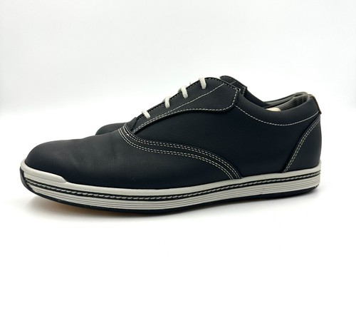 Men’s FOOTJOY Contour Series Navy Blue Soft Spike Golf Shoes • 9.5 - Picture 4 of 15