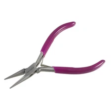 Mini 4.7" Purple Chain Nose Pliers for Jewelry Making - 46-1031