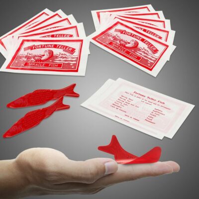 576 FORTUNE TELLER MIRACLE FISH MAGIC TELLING PALM READING TRICK PARTY FAVORS