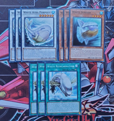 White Aura Common Deck Core 9 Card YuGiOh Porpoise White Sunfish Reincarnation